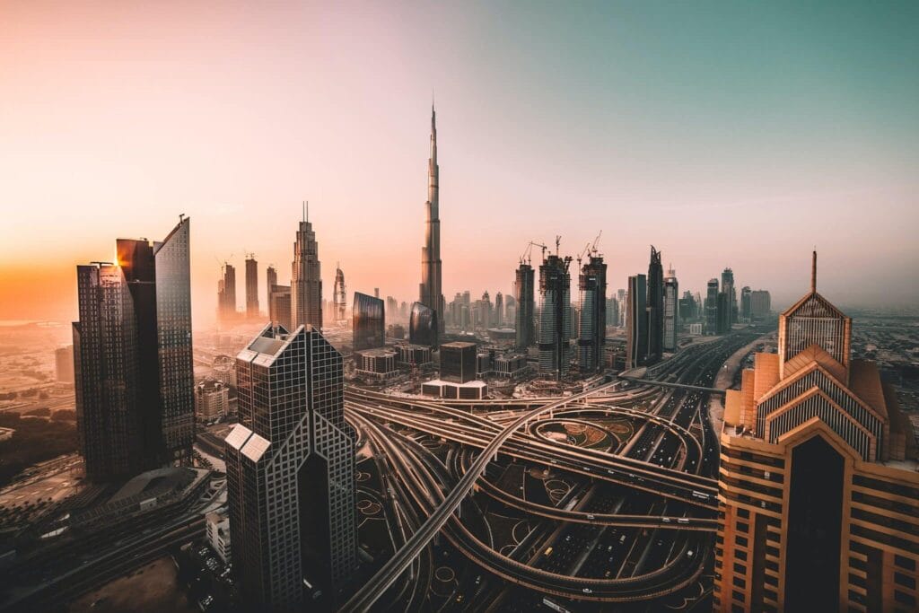 selling to Dubai skyline